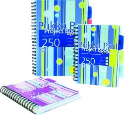 Pukka Pad Spirálfüzet vonalas PUKKA PAD A/5 125 lapos Project regiszteres (A15555021/26042) - irodaszerwebaruhaz