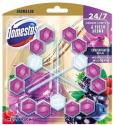 Domestos Toalett öblítő DOMESTOS Aroma Lux Hibiscus Oil & Wild Berries 3x55 g (68737987) - irodaszerwebaruhaz