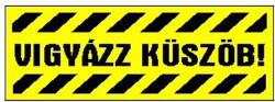 Gungl Dekor Matrica Vigyázz küszöb! sárga "A (200 / 640) - irodaszerwebaruhaz