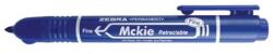 Zebra Alkoholos marker ZEBRA Mckie nyomógombos 1, 3 mm kék (51062JP)