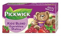 Pickwick Gyümölcstea PICKWICK gyerektea málna 20 filter/doboz (4016337)