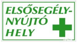 Gungl Dekor Matrica Elsősegélynyújtó hely 17, 5 x 25 cm "C (221) - irodaszerwebaruhaz