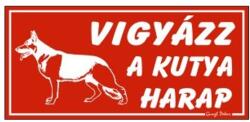 Gungl Dekor Piktogram Vigyázz a kutya harap! piros (000/ 470P) - irodaszerwebaruhaz