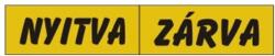 Gungl Dekor Piktogram Nyitva-zárva (kétold. tábla) sárga (016/ S)