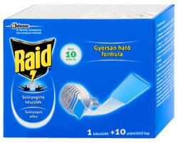Raid Rovarírtó elektromos készülék szúnyogirtó RAID lapkás + 10 darab utántöltő
