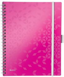 Leitz Spirálfüzet kockás LEITZ Wow Active A/4 80 lapos rózsaszín (46450023) - irodaszerwebaruhaz