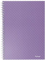Esselte Spirálfüzet kockás ESSELTE A/5 80 lapos Colour Breeze levendula (628469)