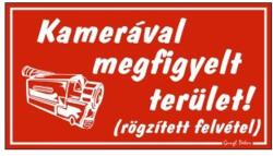 Gungl Dekor Piktogram Kamerával megfigyelt terület piros (000/ 210P)