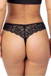 Donna 245 csipkés tanga, fekete, S