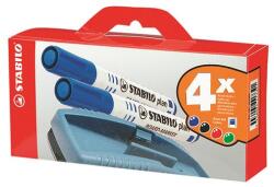 STABILO Táblamarker STABILO Plan táblatörlővel 4 darabos (6414PM) - irodaszerwebaruhaz