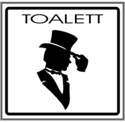 Gungl Dekor Matrica WC kalapos grafikás férfi fehér "A (200 / 230) - irodaszerwebaruhaz