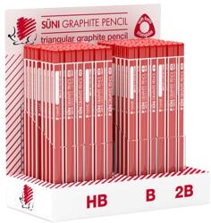 ICO Grafitceruza display ICO Süni háromszög HB, B, 2B 184 darabos (9130047000)