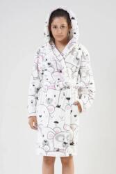 Vienetta Secret Polar Bear gyermekfürdőköpeny, fehér, macis, 122/128