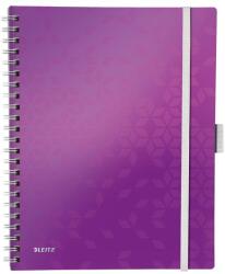 Leitz Spirálfüzet kockás LEITZ Wow Active A/4 80 lapos lila (46450062) - irodaszerwebaruhaz