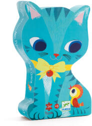 DJECO Formadobozos puzzle - Cicus és barátai, 24 db-os - Pachat and his friends