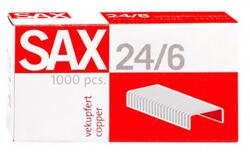 SAX Tűzőkapocs SAX 24/6 réz 1000 darabos (7330063000) - irodaszerwebaruhaz