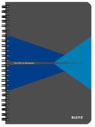 Leitz Spirálfüzet vonalas LEITZ Office A/5 90 lapos karton borítóval kék (44590035)