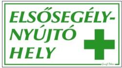 Gungl Dekor Piktogram Elsősegélynyújtó hely (fehér alapon zöld) (000 / 180) - irodaszerwebaruhaz
