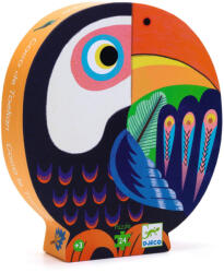 DJECO Formadobozos puzzle - Koki Tukán, 24 db-os - Coco the Toucan
