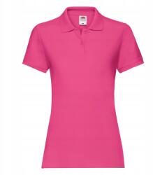 Fruit of the Loom Premium Polo Fuchsia női póló méret XL