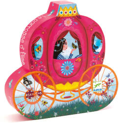 DJECO Formadobozos puzzle - Elise hintója, 54 db-os - Elise Carriage
