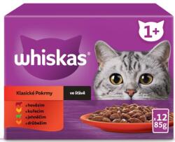 Whiskas Felnőtt macskaeledel, szószkeverékben, 4*12x85g, C-vitaminnal