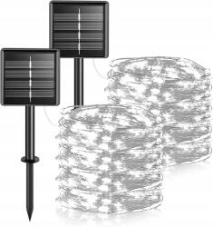  Lámpák Napelemes Fénylánc 14m Hideg fehér 2db (211041365)