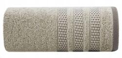 Eurofirany Törölköző 50x90 bézs sötét jacquard bordűrrel (401173)