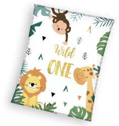  Állatos Wild One coral fleece polár takaró 110x140cm (CBX238009KNL) - oliviashop