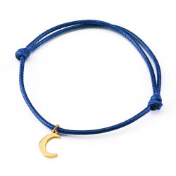 Betlewski női karkötő hold medállal, univerzális méret (BBM-G GRANATOWY)