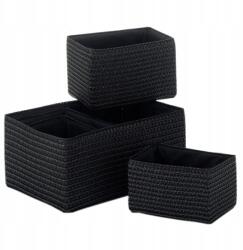 Kela Rimossa kosárkészlet 5db, műanyag, fekete (21780)