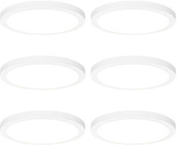 QAZQA 6 darabos süllyesztett vagy felületre szerelt spotlámpa készlet fehér 30 cm LED-del, 3 fokozatú Dim to Warm - Trans (109907)