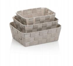 Kela Kosárkészlet Alvaro plas ezüstszürke 3 darab (50836)