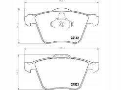 Textar Fékbetétek Volvo Első S60 10- S80 06 - allegro - 21 120 Ft