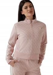 GUESS Rózsaszín Női Cipzáras Pulóver Monogrammal És M Gnd Lámpákkal