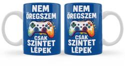 Nevesajándék Gamer Szülinapi Bögre - Nem öregszem csak szintet lépek (B1354)