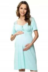 MEWA lingerie 86561 Lori Kismama és szoptatós hálóing Sirály menta (5900911555772)