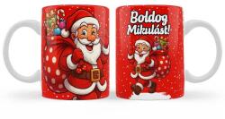 Nevesajándék Karácsonyi Bögre 3 dl - Boldog Mikulást Bögre - Mikulás Bögre (B1357)