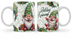 Nevesajándék Karácsonyi Bögre 3 dl - Boldog Karácsonyt feliratú Manós Bögre (B1367)