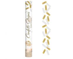  Konfetti ágyú arany-fehér