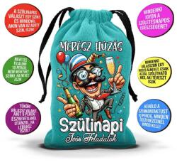 Nevesajándék Merész Húzás - Szülinapi Ivós Feladatok -Türkiz (MHZ014T)