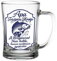 Neves Ajándék Apa Söröskorsó 500 ml - Apa Terápiás Korsója - Söröskorsó Apáknak (SS389)