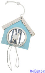  Havas fa ház szarvassal - Kék