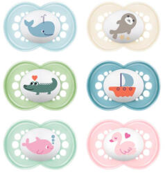 MAM Játszócumi Original, megújult! szilikon lapított (méret: 3) 16+ hó - babybear