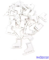 Apró fa dekor korcsolya