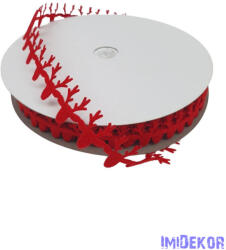  Filc szalag kicsi szarvas - Piros