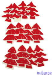 Filc fenyőfa szett - Piros