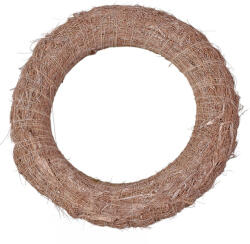 Valex Decor Szizállal bevont széna koszorúalap 20cm/4cm - Bézs (KA2-20S)