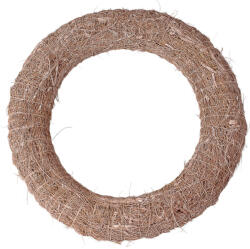 Valex Decor Szizállal bevont széna koszorúalap 25cm/5cm - Bézs (KA2-25S)