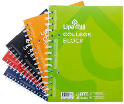 Mar-Mar Spirálfüzet A5, 70lap vonalas perforált lyukasztott Lipa Mill vegyes színekben (65313) - printsisters